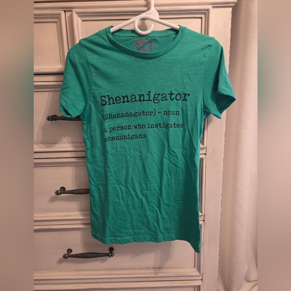 Crazy Dog T-Shirts Shenanigator Graphic Tee - Green NWOT